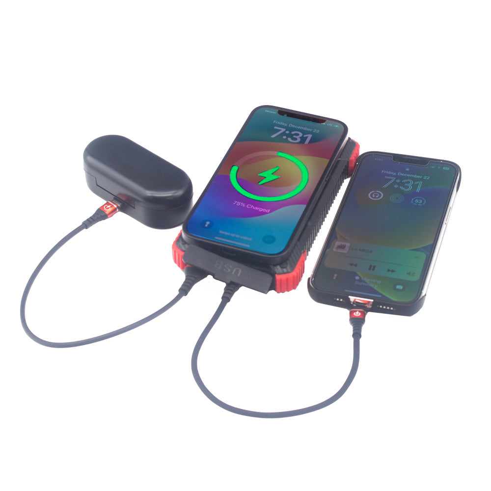Portable Power Bank with Wireless Phone Charging by GloDea