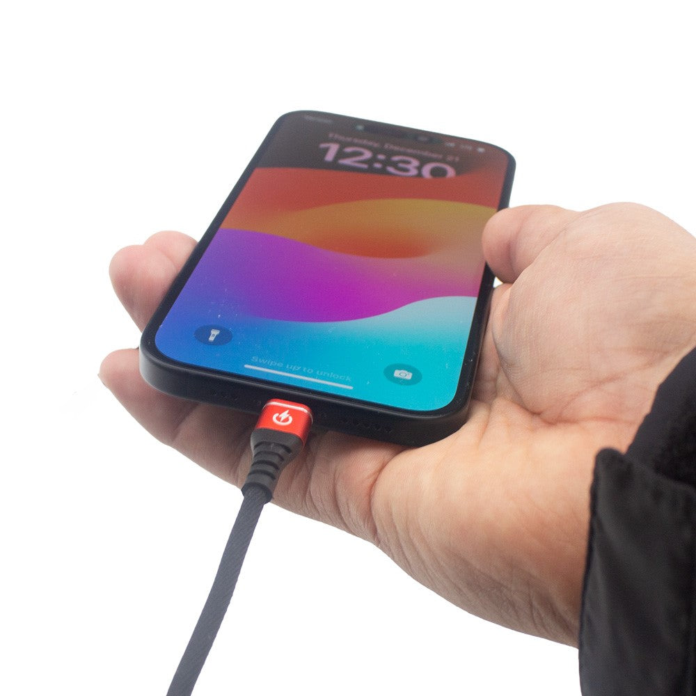 7 1/2" Fast Charging and Data Transfer Phone Cable USB to Lightning by GloDea