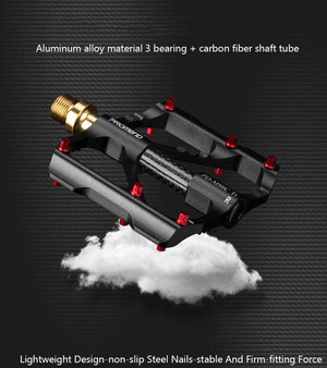 Titanium Bicycle Pedal Titanium Shaft Carbon Tube Bicycle Pedal Mountain Bike 3 Palin Pedal Road Bike Riding Pedal Bicycle Platform Pedals Bicycle Pedal Titanium Shaft Carbon Tube Bicycle Pedal Mountain Bike Pedal Road Bike Riding Pedal