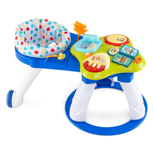 3 in 1 Baby Stationary Activity Center with Educational and Music Function Tabletop-Blue