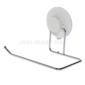 Toilet Paper Holder Bathroom Suction Hanger Tissue Rack Kitchen Towel Hook Powerful Vacuum Suction Cup Toilet Paper Roll Holder Wall Mount Towel Tissue Rack For Bathroom And Kitchen-Drill Free