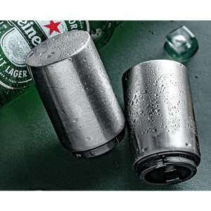 Automatic Beer Bottle Opener Magnet Beer Opener Stainless Steel Push Down Opener Wine Beer Soda Cap Opener Kitchen Accessories