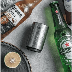 Automatic Beer Bottle Opener Magnet Beer Opener Stainless Steel Push Down Opener Wine Beer Soda Cap Opener Kitchen Accessories