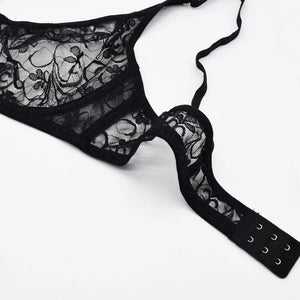 Plus Size Lace Bras For Women Underwired Bralette Womens Underwear Delicate Embroidery Lingerie Brassiere
