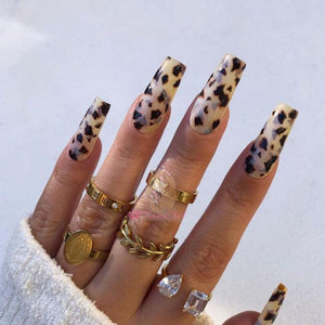 Tortoiseshell Amber Nails Tortoise Shell Nail Art Foil Transfer Decals Wraps Tips Nail Manicure Decorations Leopard Nail Foil Transfer Stickers Leopard Snake Laser Gold Design Nail Foil Decals Art Sticker for Women Manicure Tips