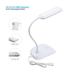 Touch LED Desk Lamps Built-in Lithium Battery USB Charging Natural Warm White Dimmable Night Lights For Bedroom Bedside Decorative Table Lamp Cute Study Lamps for Bedroom Décor