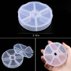 Transparent Plastic Storage Jewelry Box Compartment Adjustable Container For Beads Earring Box For Jewelry Rectangle Box Case Storage Container for Jewelry Beads Earring