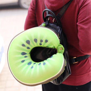Travel Memory Foam Fruit U Shaped Travel Pillow Neck Support Head Rest Headrest Cushion Pillow Pillow Kids Newborn Travel Neck Pillow U-Shape For Car Headrest Air Cushion Child Car Seat Head Support Infant Baby Cotton U-shaped Pillow