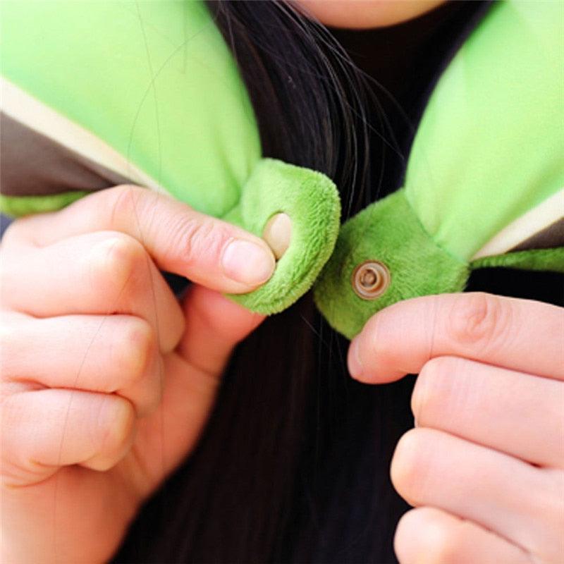 Travel Memory Foam Fruit U Shaped Travel Pillow Neck Support Head Rest Headrest Cushion Pillow Pillow Kids Newborn Travel Neck Pillow U-Shape For Car Headrest Air Cushion Child Car Seat Head Support Infant Baby Cotton U-shaped Pillow