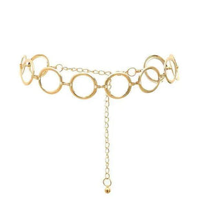 Trendy Heart Shaped Design Body Long Chain Ladies Belts Modern Metal Waist Chain Love Belts For Women