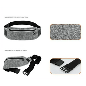 Trendy Slim Running Belt Fanny Pack Fitness Workout Exercise Waist Bag Jogging Belt Bag Gym Fitness Bag Ultra Light Runners Belt Travel Money Belt For Men Women