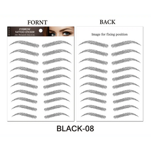 Trendy Waterproof  1 Piece Hair-liked Authentic Eyebrow Tattoo Sticker Waterproof Cosmetics Long Lasting Makeup False Eyebrows Stickers