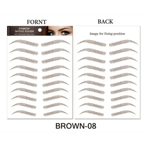 Trendy Waterproof  1 Piece Hair-liked Authentic Eyebrow Tattoo Sticker Waterproof Cosmetics Long Lasting Makeup False Eyebrows Stickers