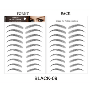Trendy Waterproof  1 Piece Hair-liked Authentic Eyebrow Tattoo Sticker Waterproof Cosmetics Long Lasting Makeup False Eyebrows Stickers