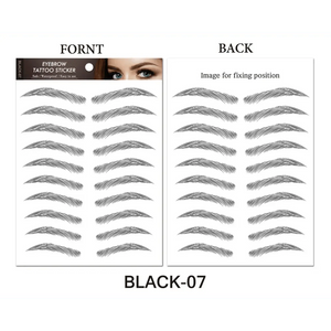 Trendy Waterproof  1 Piece Hair-liked Authentic Eyebrow Tattoo Sticker Waterproof Cosmetics Long Lasting Makeup False Eyebrows Stickers