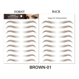 Trendy Waterproof  1 Piece Hair-liked Authentic Eyebrow Tattoo Sticker Waterproof Cosmetics Long Lasting Makeup False Eyebrows Stickers