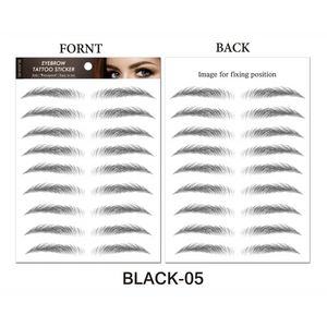 Trendy Waterproof  1 Piece Hair-liked Authentic Eyebrow Tattoo Sticker Waterproof Cosmetics Long Lasting Makeup False Eyebrows Stickers