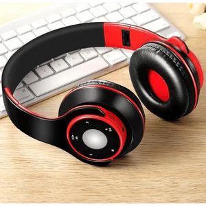 Wireless Headset Bluetooth Earphones and Headphone Foldable Adjustment Bluetooth Wired Headphones TF Card MP3 FM Radios For Online Class Business Trip Travel Video Conference