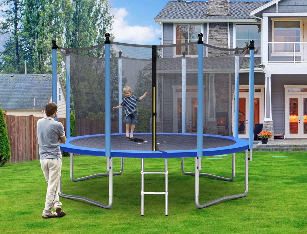 Outdoor Trampoline with Safety Closure Net-15 ft