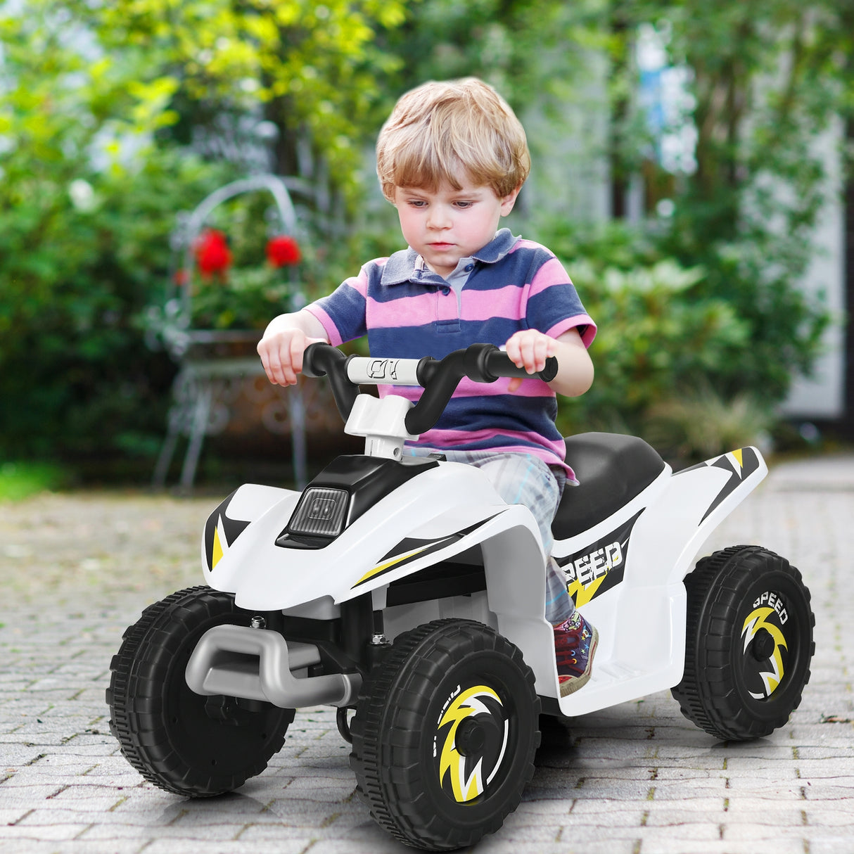 6V Kids Electric ATV 4 Wheels Ride-On Toy -Blue