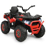12 V Kids Electric 4-Wheeler ATV Quad with MP3 and LED Lights-Black