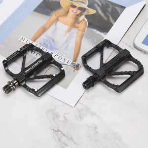 Ultralight 3 Bearings Pedal Bicycle Bike Pedal Anti-Slip Footboard Bearing Quick Release Aluminum Alloy Bike Accessories Non-Slip Mountain Bike Pedals Bicycle Platform Flat Pedals Aluminum Alloy Sealed Bearing Cycling Pedals