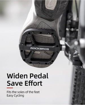 Ultralight Seal Bearings Bicycle Bike Pedals Cycling Nylon Road Pedals Flat Platform Bicycle Parts Accessories Pedals Mountain Bike Pedals Lightweight Nylon Fiber Bicycle Platform Pedals For Mountain Bike