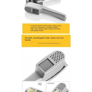 Unique Design Kitchen Household Manual Garlic Press Aluminum Alloy Garlic Maker Garlic Squeeze Garlic Press Kitchen Gadget