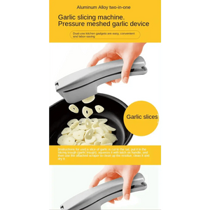 Unique Design Kitchen Household Manual Garlic Press Aluminum Alloy Garlic Maker Garlic Squeeze Garlic Press Kitchen Gadget