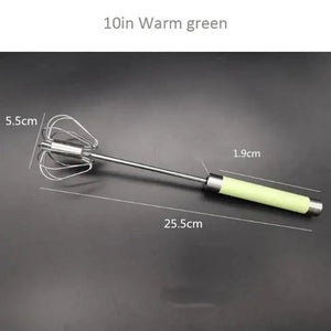 Unique Design Semi-automatic Egg Beater 304 Stainless Steel Egg Whisk Manual Hand Mixer Self Turning Egg Stirrer Kitchen Accessories Egg Tools