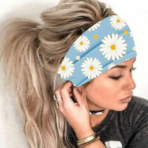 Unique Design Women's Summer Hair Bands Print Headband Stylish Cross Turban Bandanas Hair Accessories Headwrap Headwear Gift