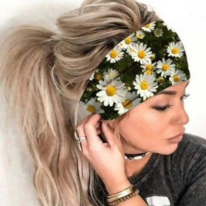 Unique Design Women's Summer Hair Bands Print Headband Stylish Cross Turban Bandanas Hair Accessories Headwrap Headwear Gift