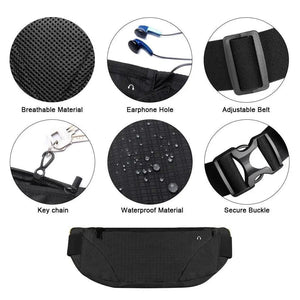Unique  Running Fanny Pack Sports Belt Bag Stylish Ultra Light Bounce Free Waist Pouch Bag Fitness Workout Belt Sport Waist Pack