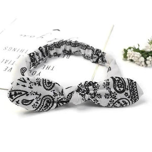 Unique Style Women's Soft Solid Print Headbands Vintage Cross Knot Elastic Hairbands Bandanas Girls Hair Bands Hair Accessories