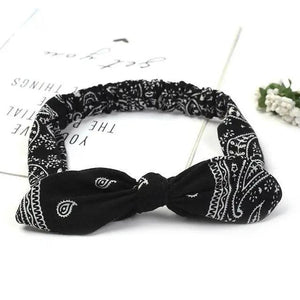 Unique Style Women's Soft Solid Print Headbands Vintage Cross Knot Elastic Hairbands Bandanas Girls Hair Bands Hair Accessories