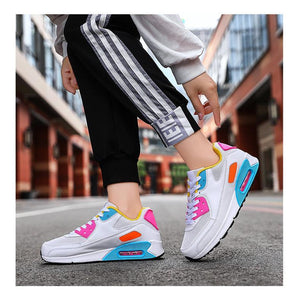 Unisex Air Cushion Sneakers Men's Colorful Casual  Fashion Jogging Sneakers Outdoor Sports Sneakers Lace Up Unisex Walk Women's Air Athletic Running Sneakers