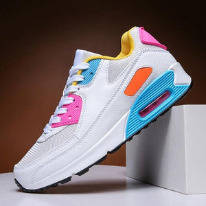 Unisex Air Cushion Sneakers Men's Colorful Casual  Fashion Jogging Sneakers Outdoor Sports Sneakers Lace Up Unisex Walk Women's Air Athletic Running Sneakers