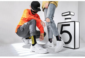 Unisex Air Cushion Sneakers Men's Colorful Casual  Fashion Jogging Sneakers Outdoor Sports Sneakers Lace Up Unisex Walk Women's Air Athletic Running Sneakers