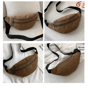 Unisex Casual Canvas Waist Bag Functional Comfortable Waist Bag Classic Waterproof Cross Body Traveling Bag