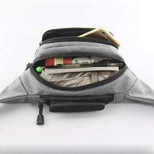 Unisex Classic Design Sports Fanny Pack Stylish Waist Bag Large Capacity Outdoor Travel Waist Bag