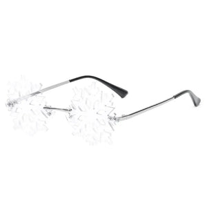 Unisex Elegant Diamond Shape Rimless Sunglasses Vintage Sun Glasses Cute Designs Excellent Gift For Summer