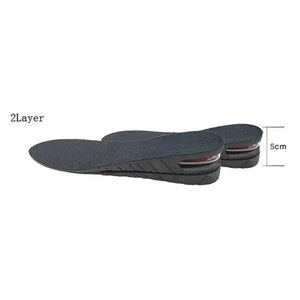 Unisex Height Increase Air Cushion 3-9cm Height Adjustable Cut Shoe Heel Insert Makes You Taller Foot Shoes Support