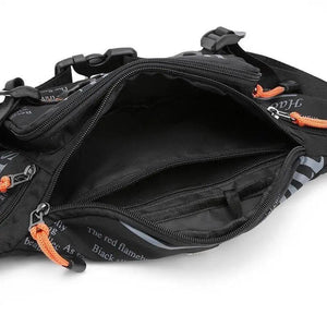 Unisex Stylish Multiple Pockets Fanny Pack Men Waist Packs Travel Adjustable Waist Band Outdoor Portable Modern Fanny Bag