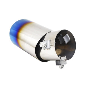 Universal Car Muffler Tip Round Stainless Steel Pipe Chrome Tail Muffler Tip Pipe Silver Exhaust Tail Pipe Diameter Stainless Steel Chrome Effect Car Muffler Tips Car Accessories Muffler Universal Stainless Steel For Cars