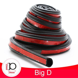 Universal Self Adhesive Auto Rubber Weather Draft Seal Strip Weather-strip for Car Window and Door Car Door Seal Strip Auto Stickers Rubber Noise Insulation Anti-Dust Soundproofing Sealing Strips Interior Accessories