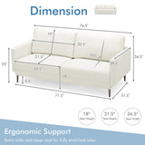 Modern Living Room Furniture Set: TV Stand + Sofa + Coffee Table + Side Table