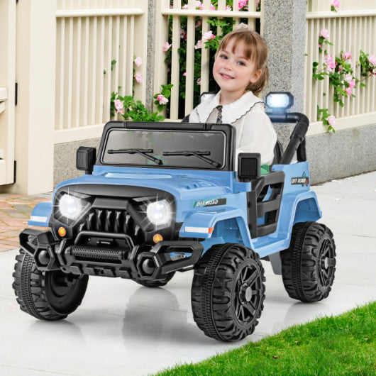 12V Kids Ride on Truck Car Powered Ride on Toy 3+ Years Old Kids Navy