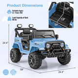12V Kids Ride on Truck Car Powered Ride on Toy 3+ Years Old Kids Navy