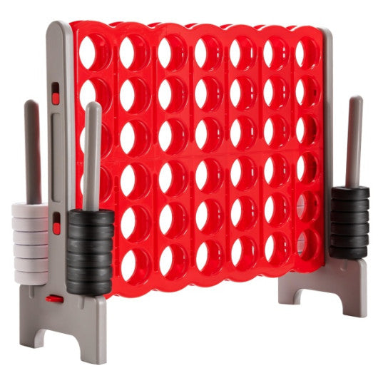 3.5 Feet Tall Jumbo 4 to Score Chess Game Set for kids and Adults Red