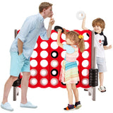 8-person Outdoor Picnic Table with 4 Benches and Umbrella Hole White